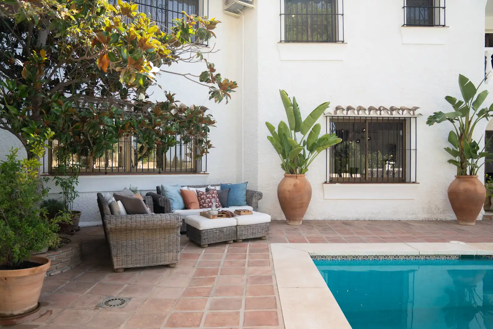 Terrassa de Casa o xalet en venda en Mijas amb Aire condicionat, Jardí privat i Terrassa
