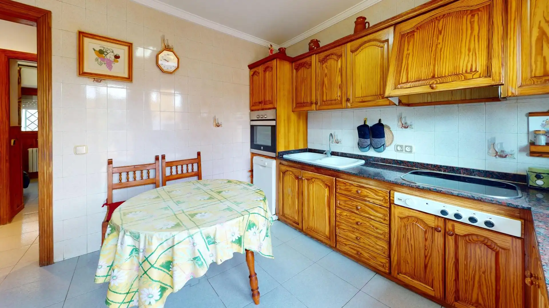 Küche von Country house zum Verkauf in  Palma de Mallorca mit Klimaanlage, Heizung und Privatgarten