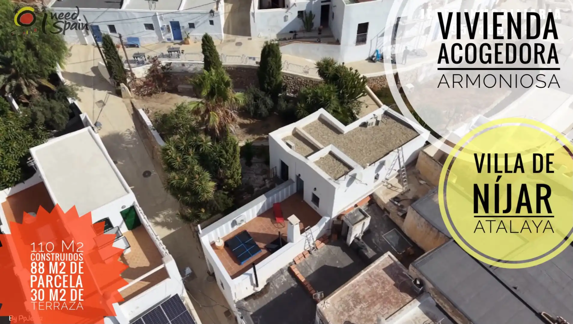 Vista exterior de Casa o xalet en venda en Níjar amb Aire condicionat, Terrassa i Moblat