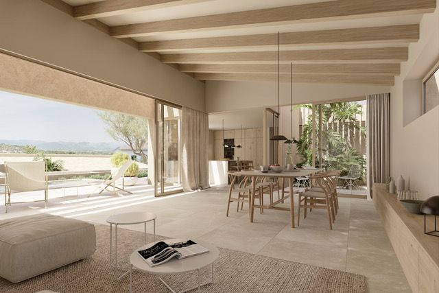 Sala d'estar de Casa o xalet en venda en Marratxí amb Aire condicionat, Jardí privat i Terrassa