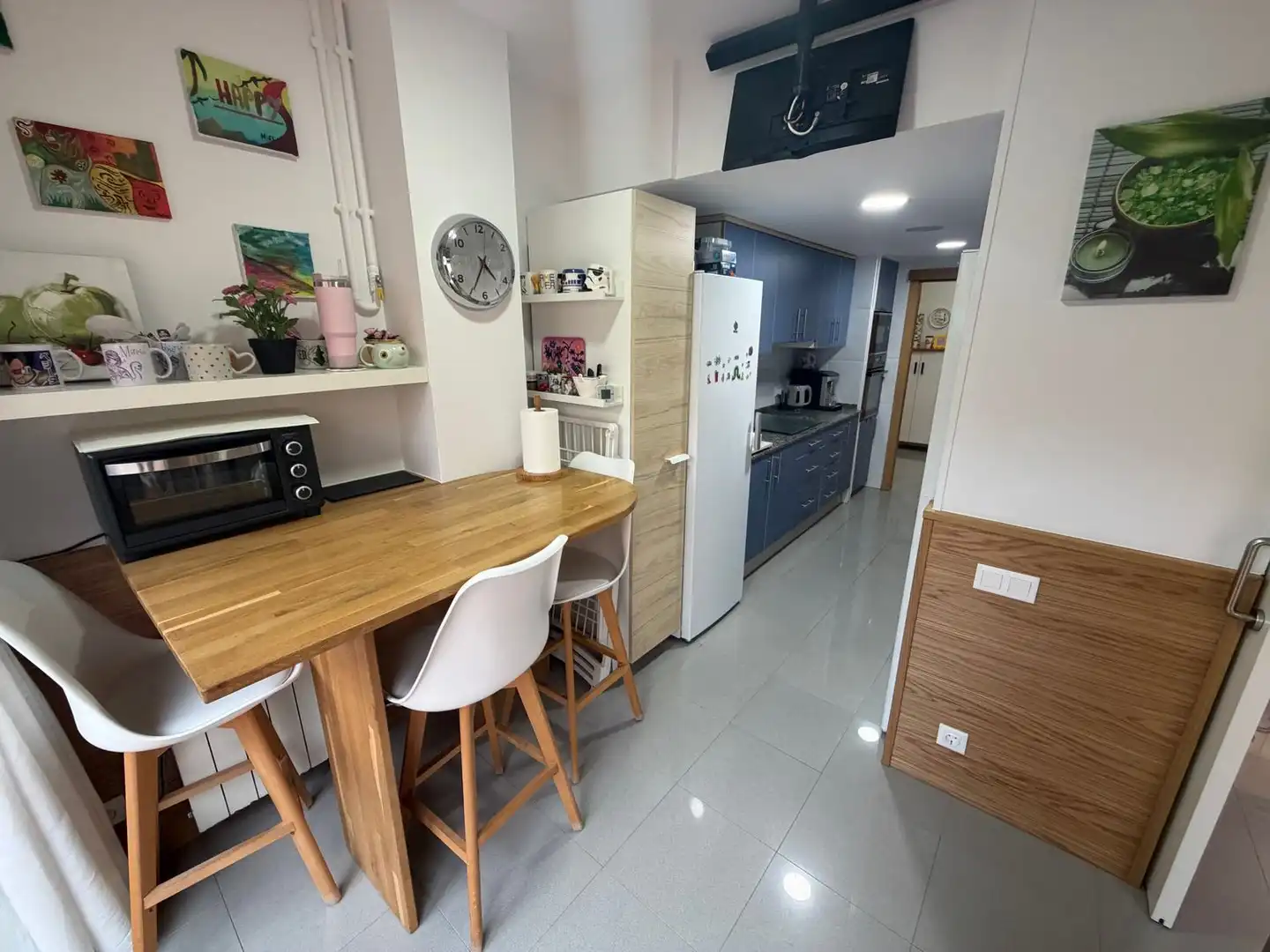 Cocina de Piso en venta en Girona con Aire acondicionado, Jardín privado y Terraza