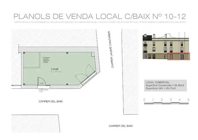 Local comercial en Venta en Carrer de Baix, 10 en Barri del Centre