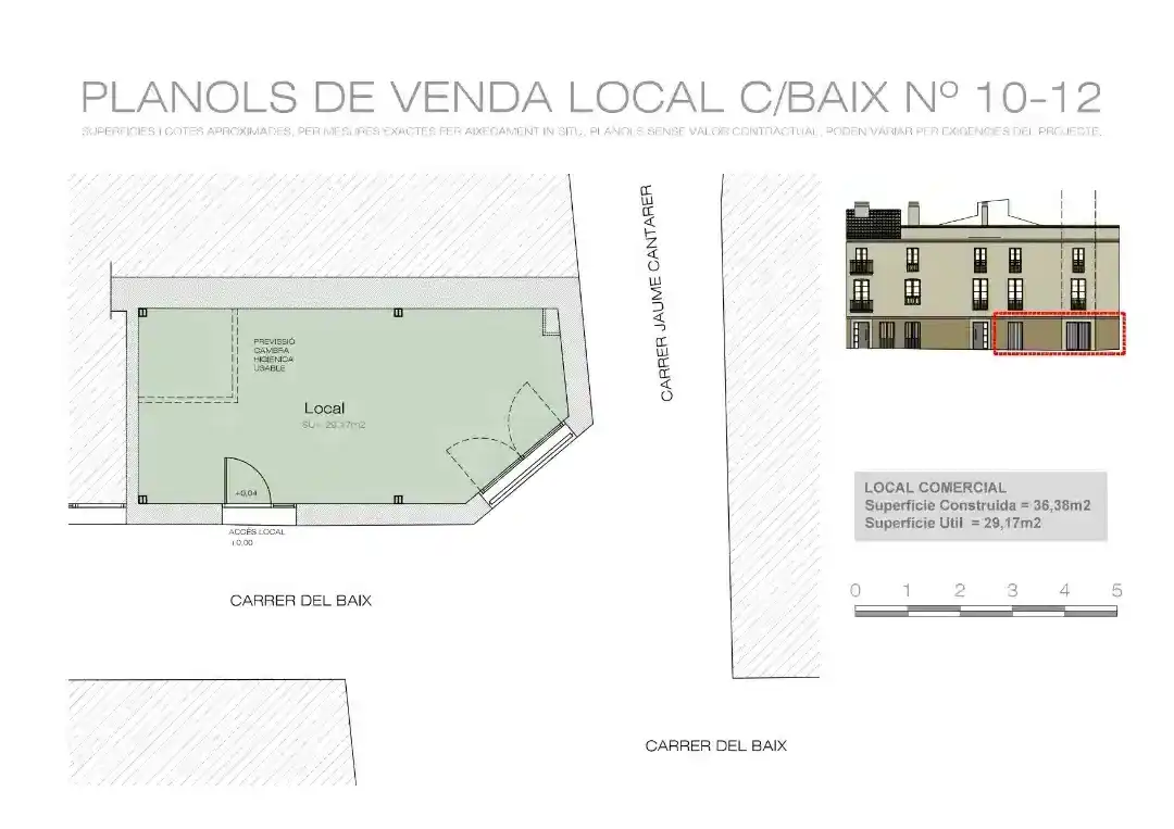 Gewerbefläche zum Verkauf in Carrer de Baix 10