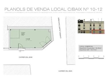 Local comercial en venda a Carrer de Baix 10