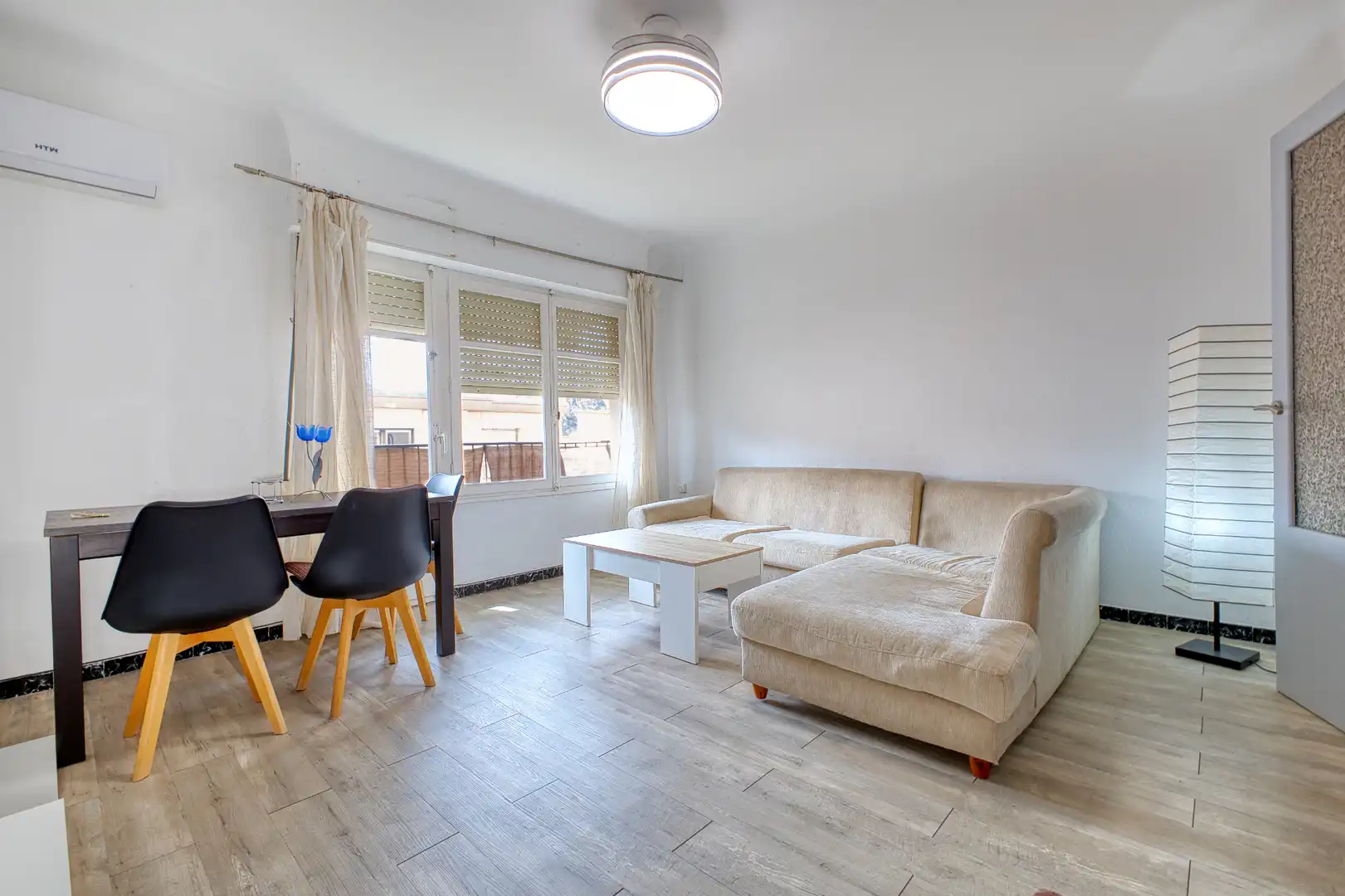 Wohnzimmer von Wohnung zur Miete in Jijona / Xixona mit Klimaanlage, Heizung und Parkett