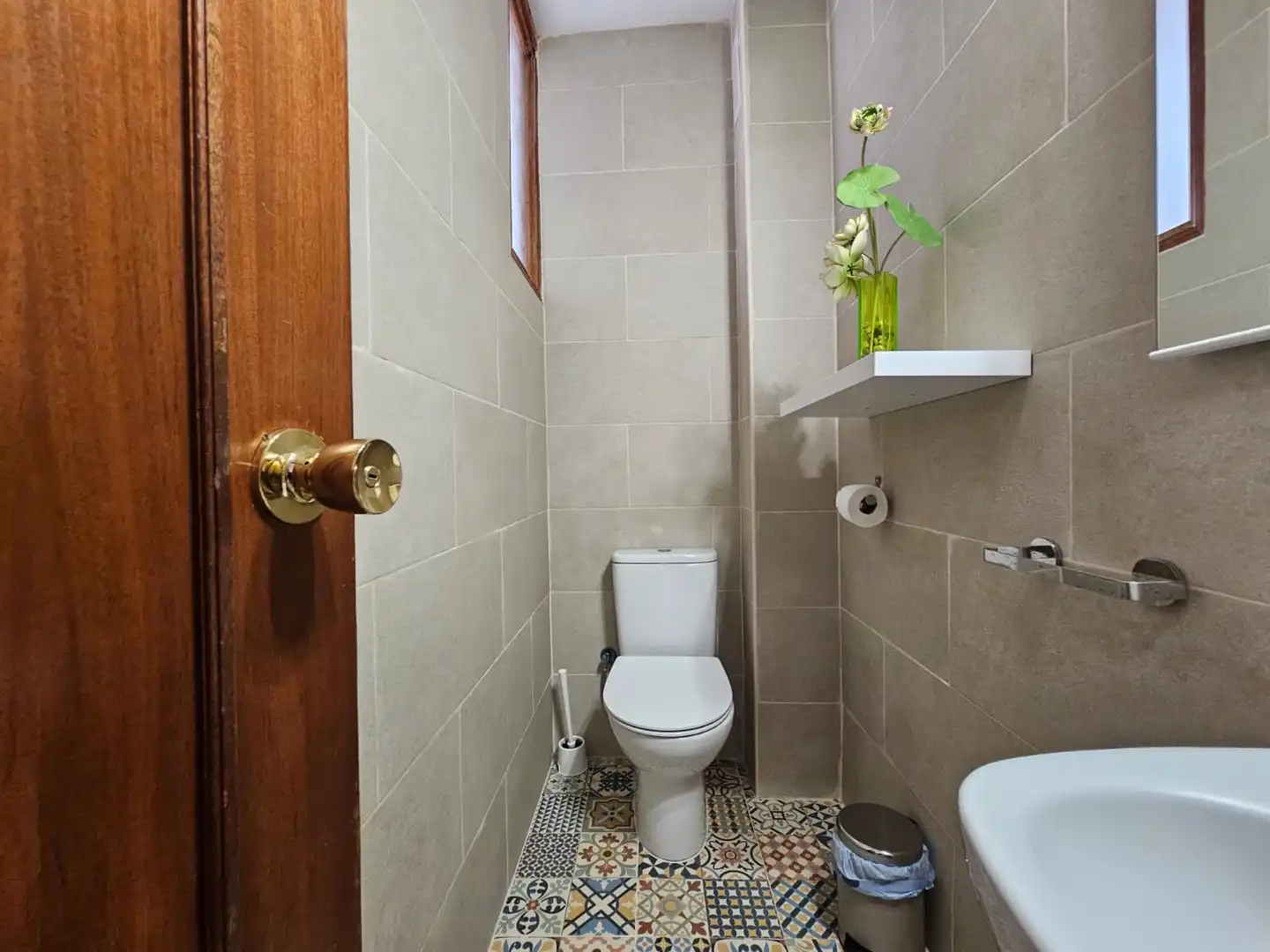 Bathroom of Flat for share in Güímar  with Terrace, Furnished and Oven