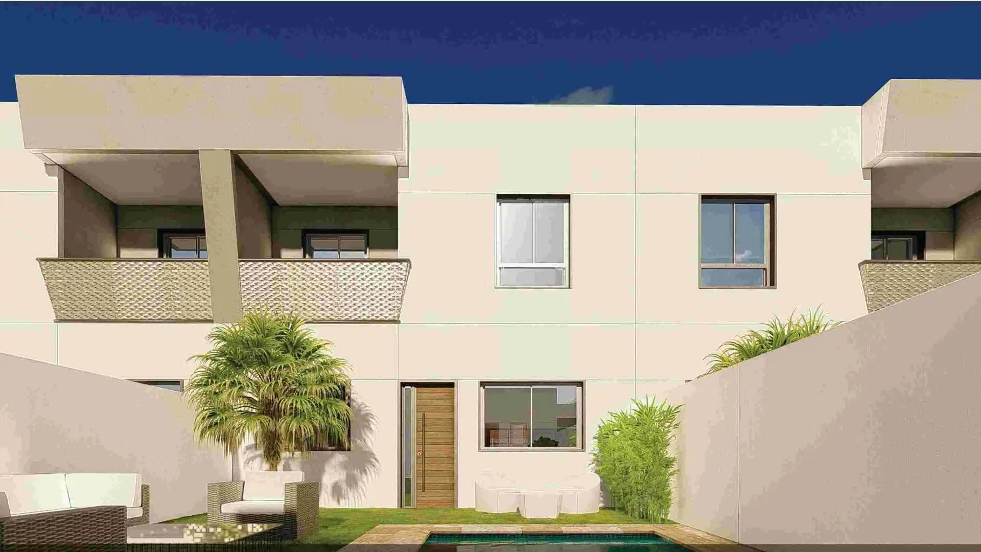 Exterior view of Single-family semi-detached for sale in Plasencia  with Private garden, Terrace and Storage room