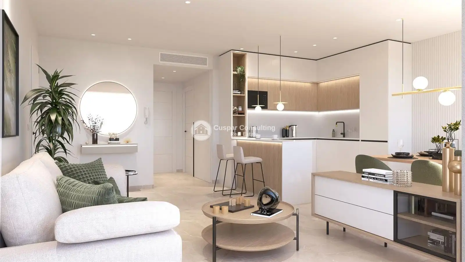 Sala de estar de Ático en venta en Torrevieja con Aire acondicionado, Calefacción y Terraza
