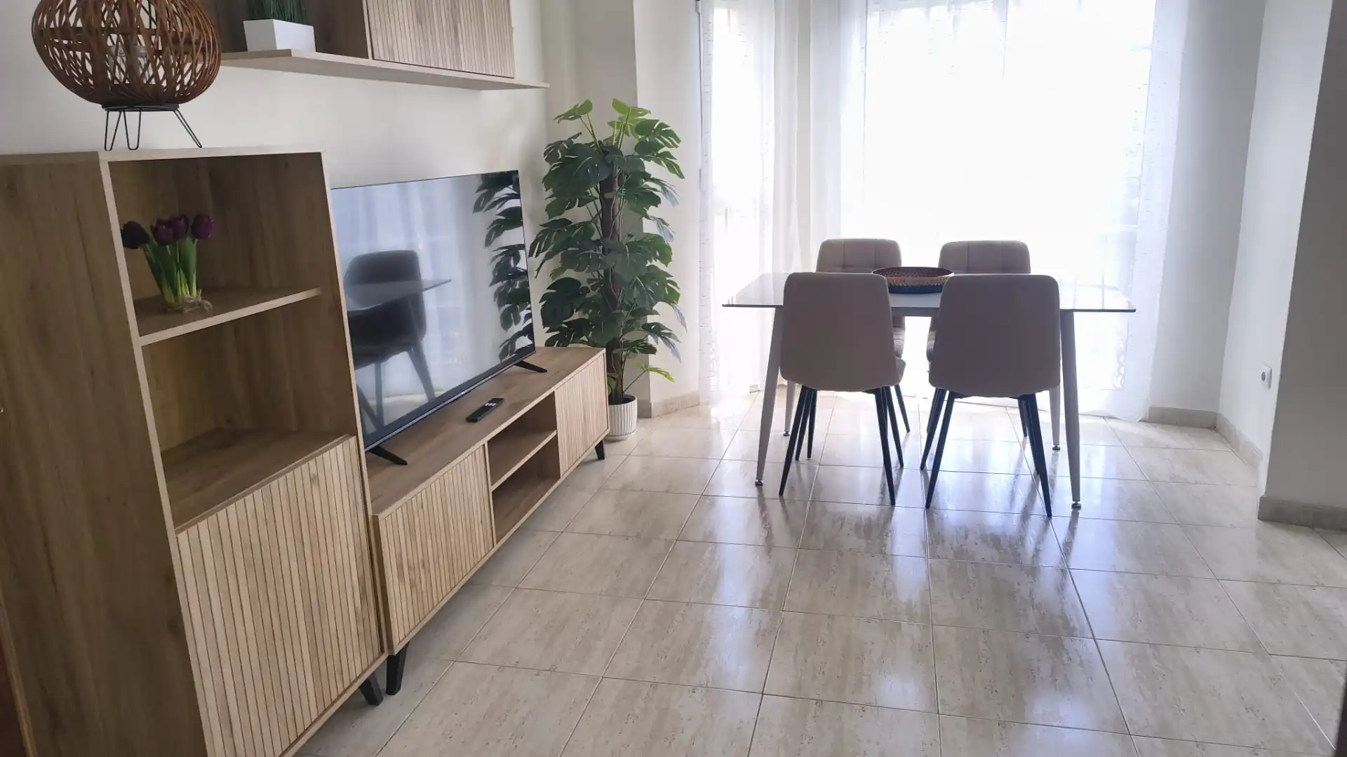 Sala d'estar de Pis de lloguer en Elche / Elx amb Moblat