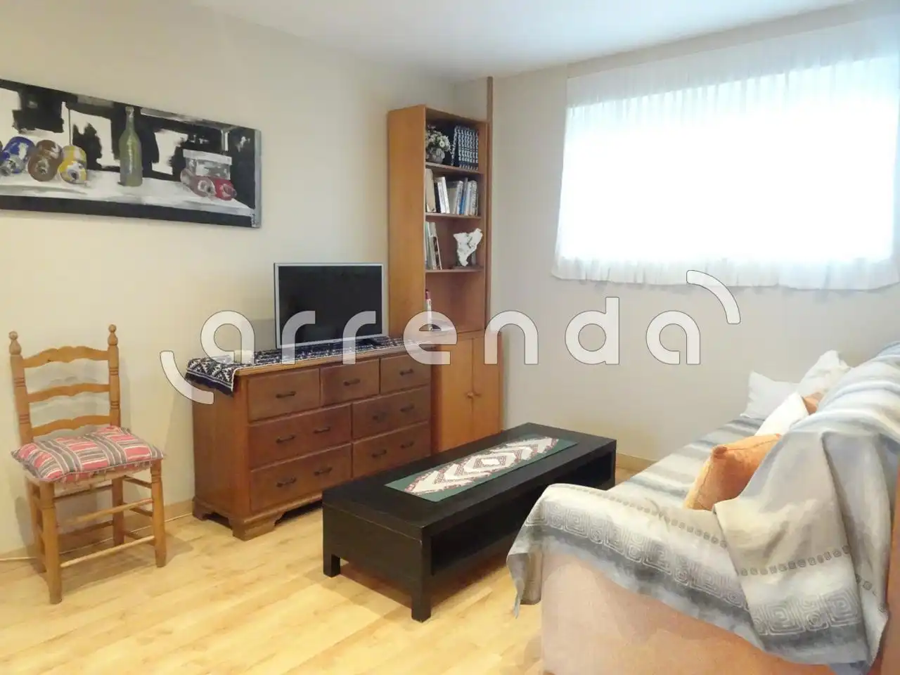 Wohnzimmer von Wohnung zur Miete in Santander mit Heizung, Terrasse und Möbliert