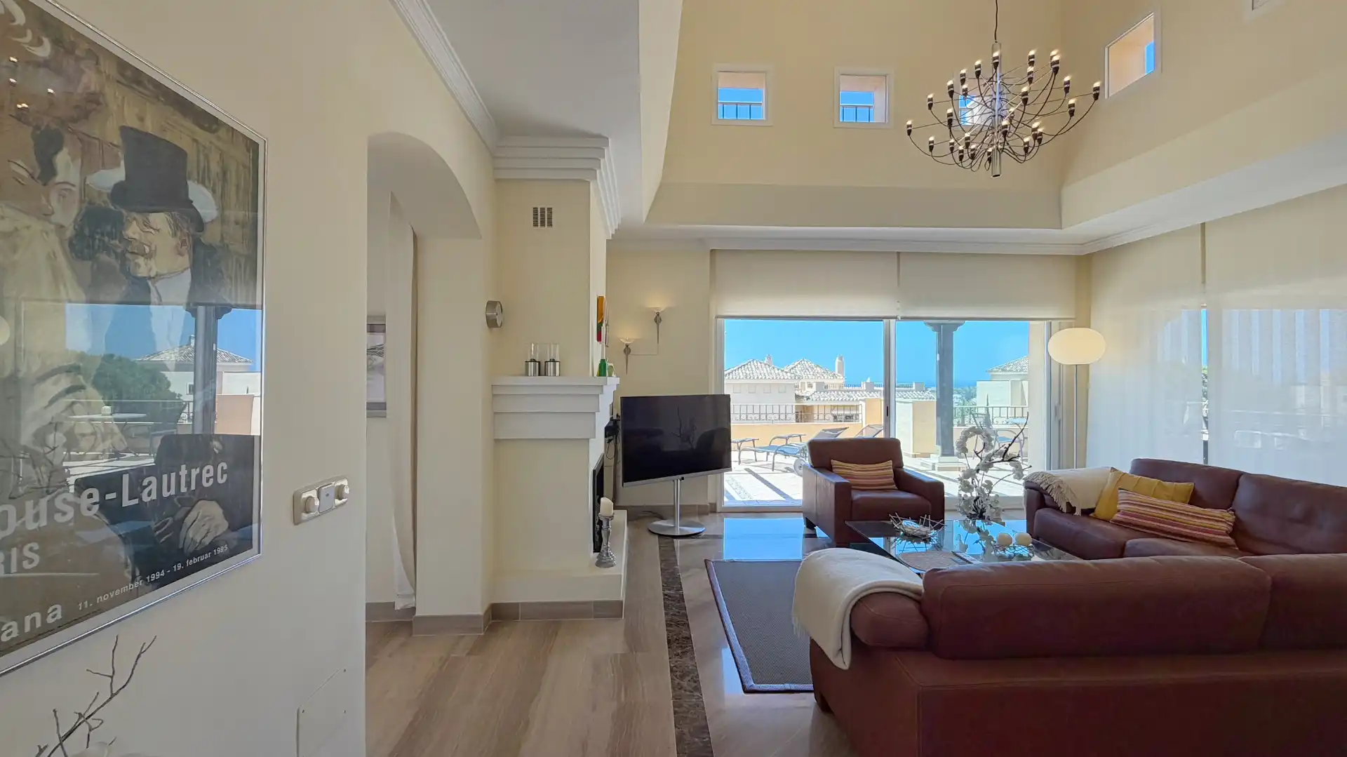 Sala d'estar de Àtic en venda en Marbella amb Aire condicionat, Calefacció i Terrassa