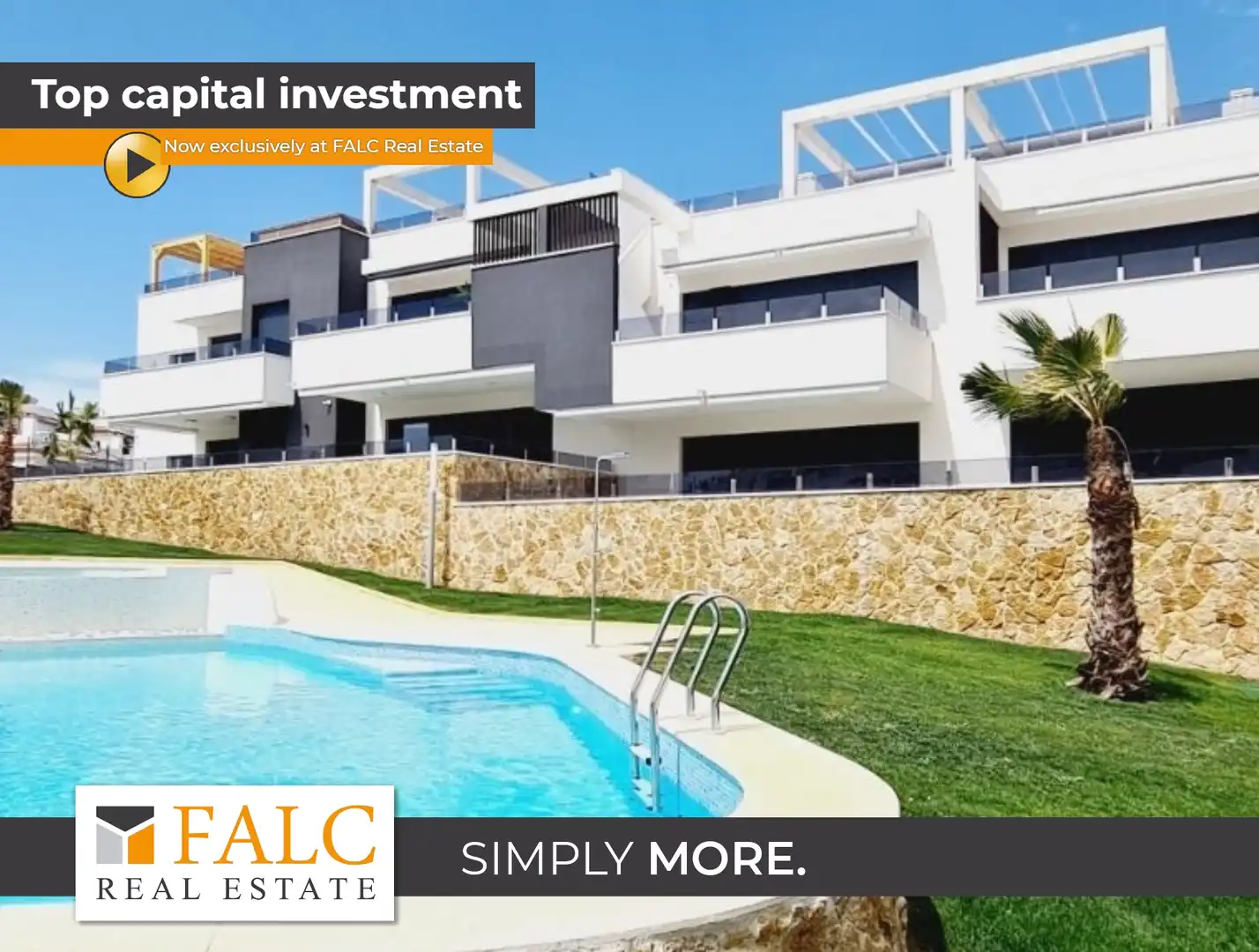 Penthouse with pool for sale in Orihuela Costa