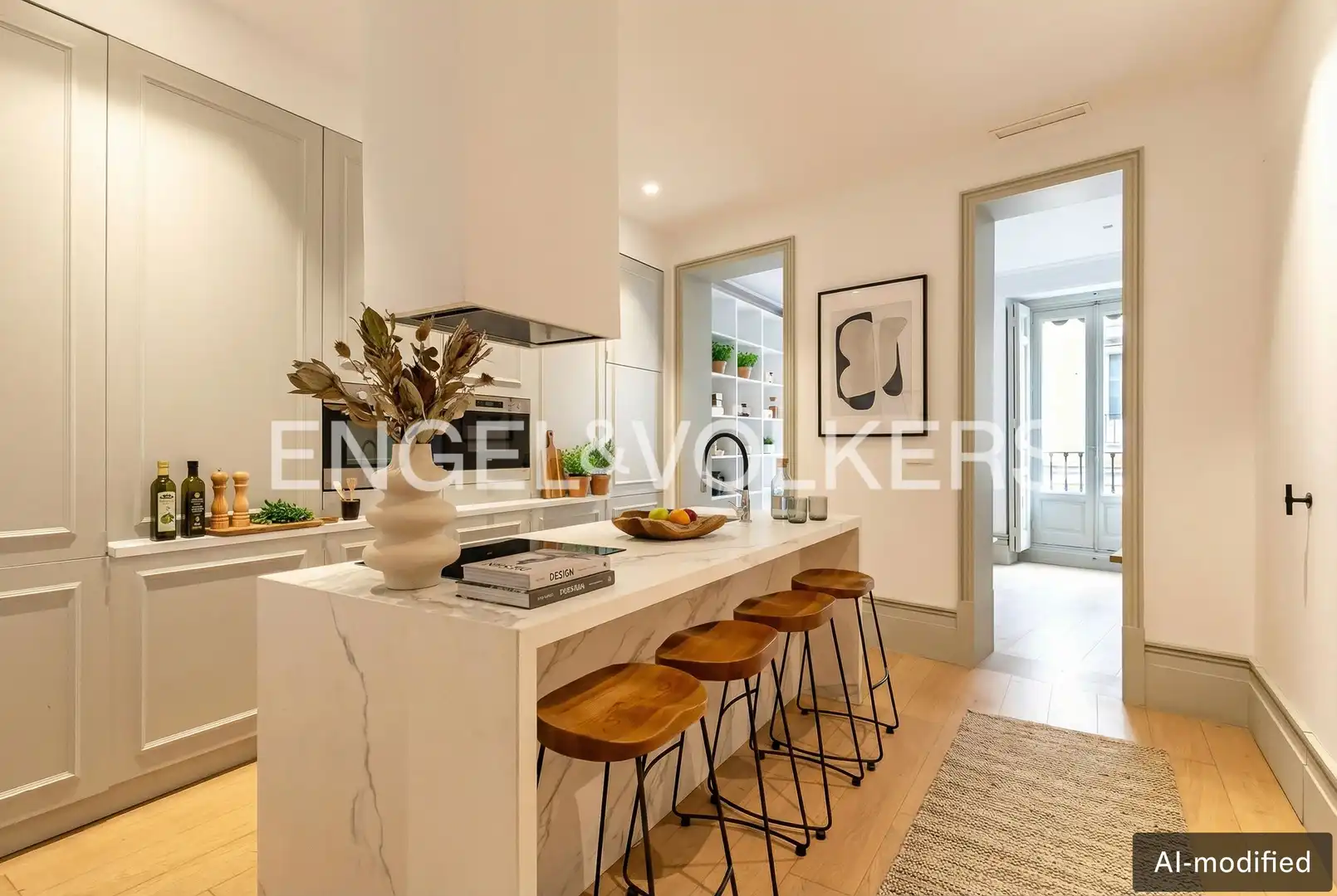 Cocina de Piso de alquiler en Madrid con Aire acondicionado, Calefacción y Amueblado