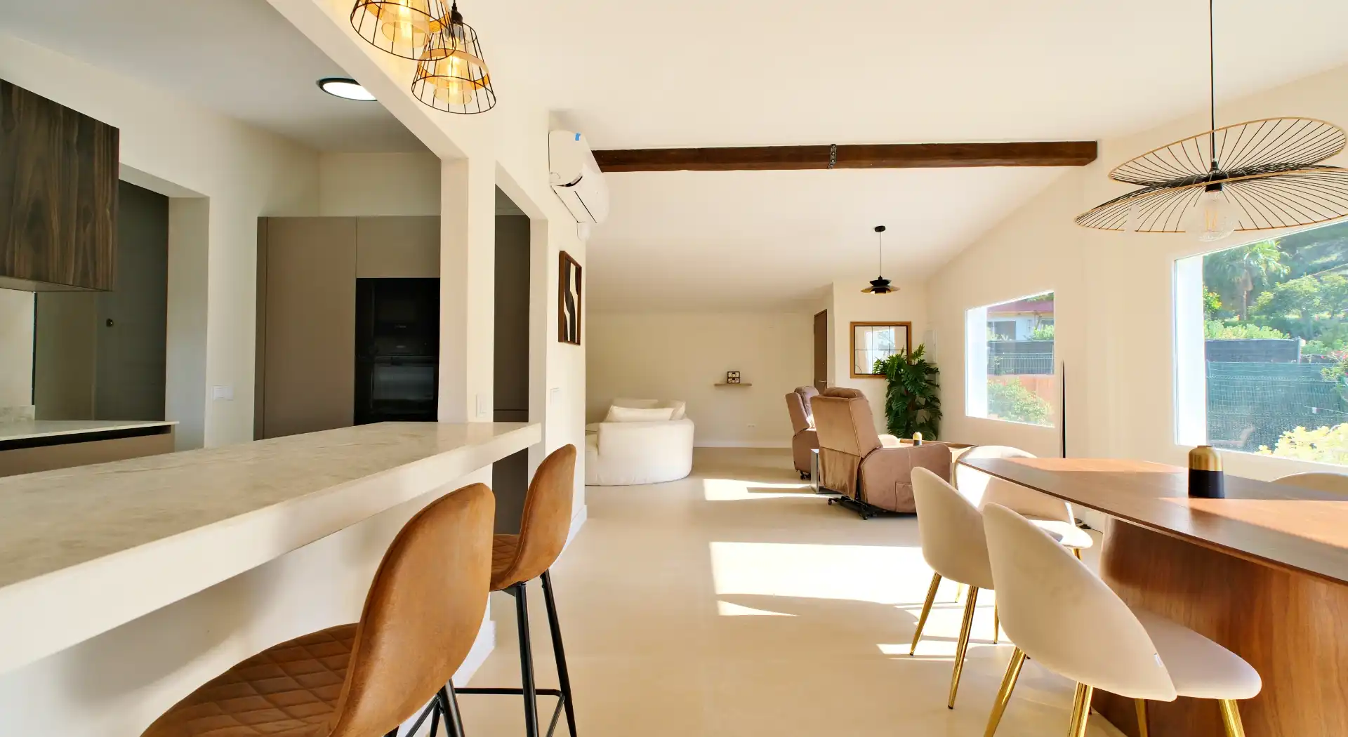 Living room of Houses for rent in Sagunto / Sagunt  with Air Conditioner, Heating and Private garden