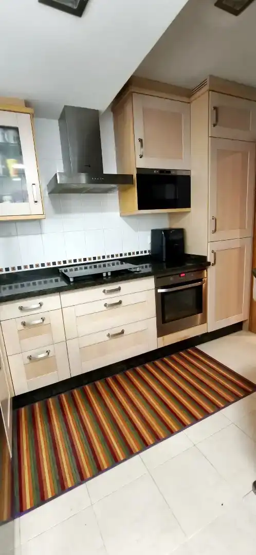Kitchen of Flat for sale in Boqueixón  with Parquet flooring, Storage room and Furnished