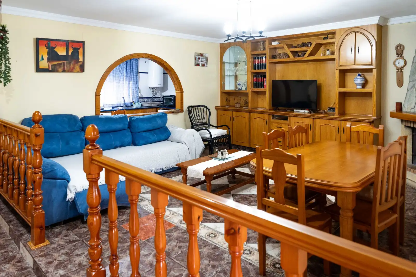 Sala de estar de Casa o chalet de alquiler en Barbate con Aire acondicionado, Calefacción y Jardín privado