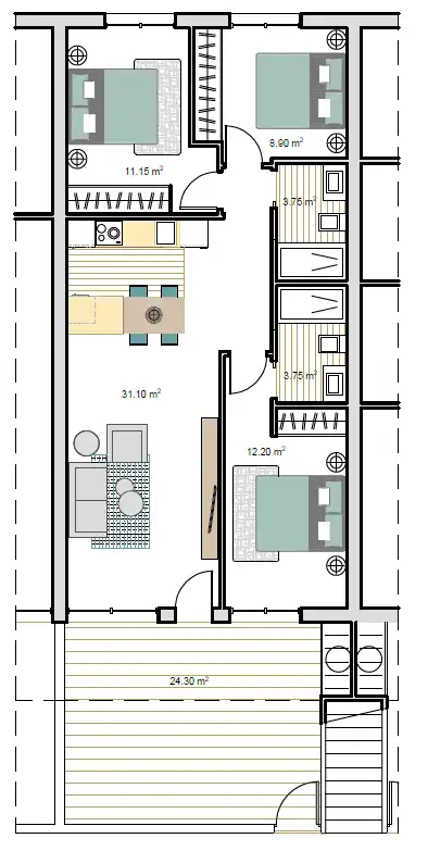 Apartament amb piscina en venda a Roldán, imagen 20