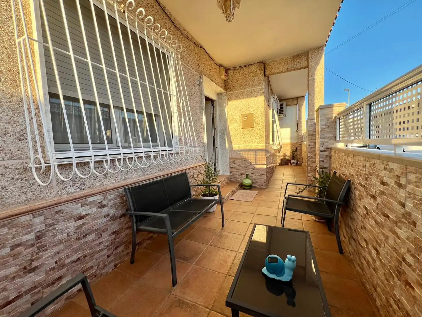 Terraza de Casa adosada en venta en Cartagena con Aire acondicionado, Calefacción y Jardín privado