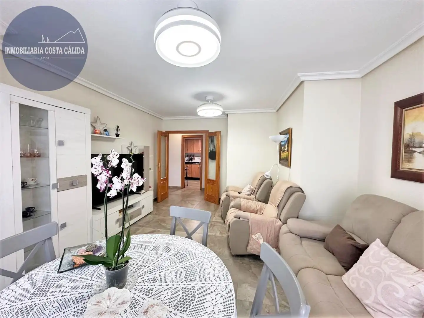 Wohnzimmer von Wohnung zum Verkauf in Águilas mit Balkon