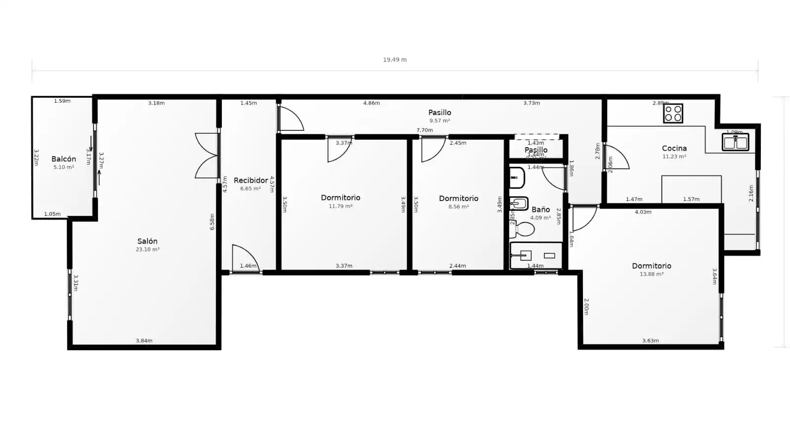 Wohnung mit Terrasse zum Verkauf in Carrer de Rubén Vela, imagen 25