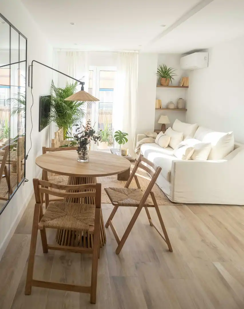 Wohnzimmer von Wohnung zur Miete in Valencia mit Klimaanlage, Heizung und Möbliert