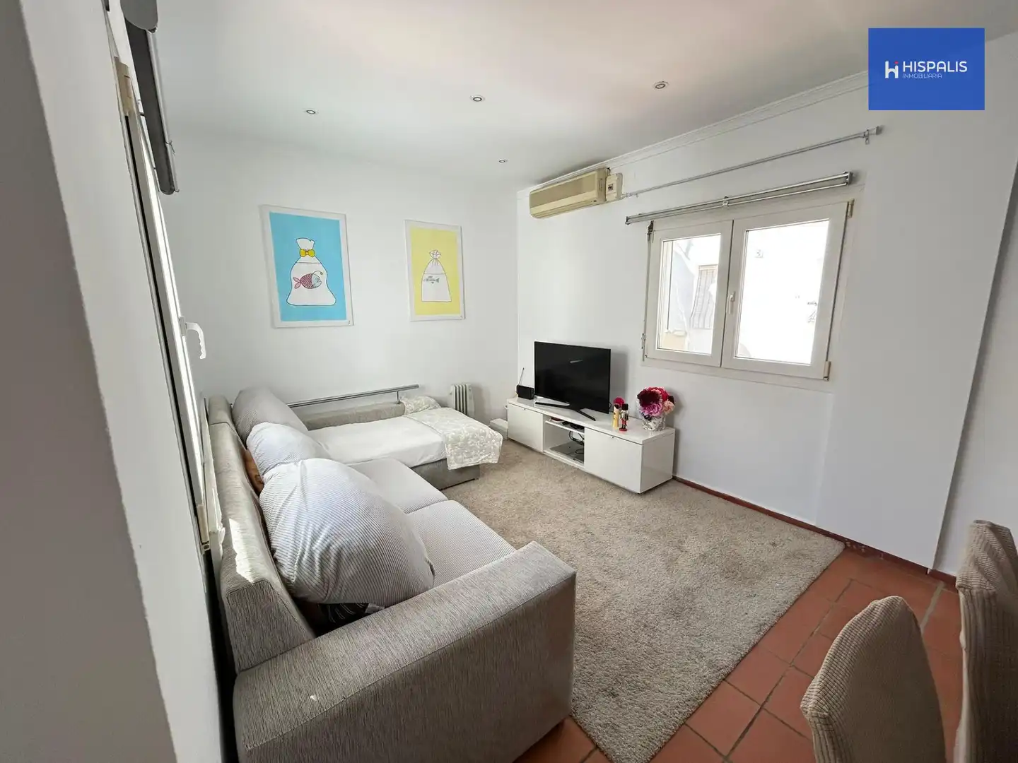 Sala de estar de Piso en venta en Sevilla con Aire acondicionado, Parquet y Amueblado