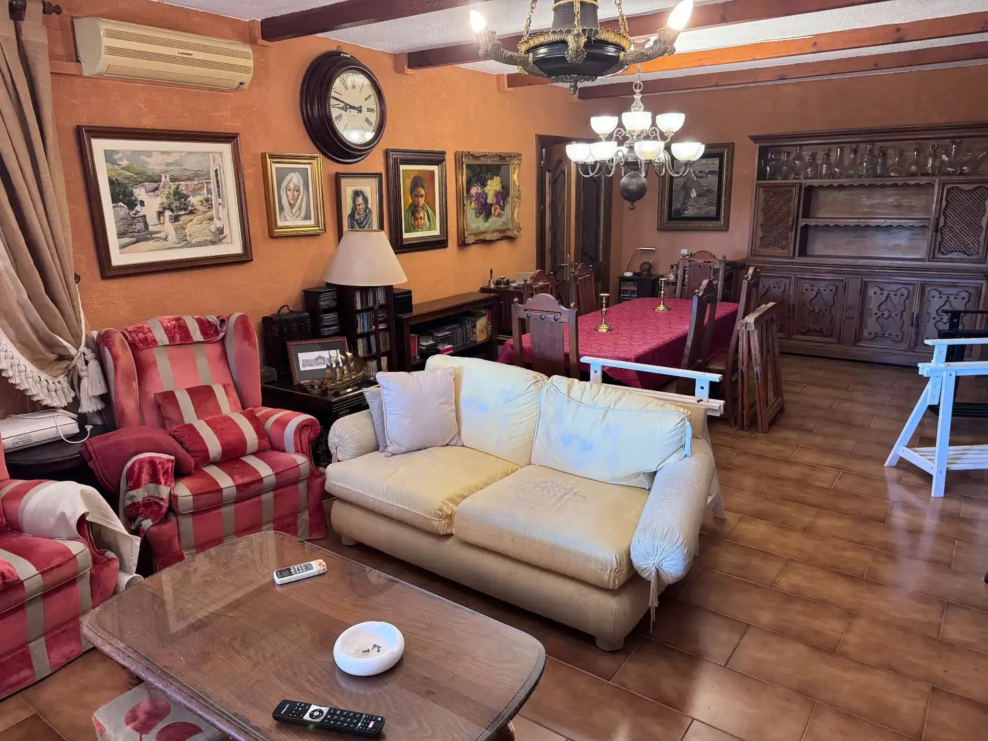 Living room of Houses for sale in Roquetas de Mar  with Air Conditioner, Storage room and Swimming Pool