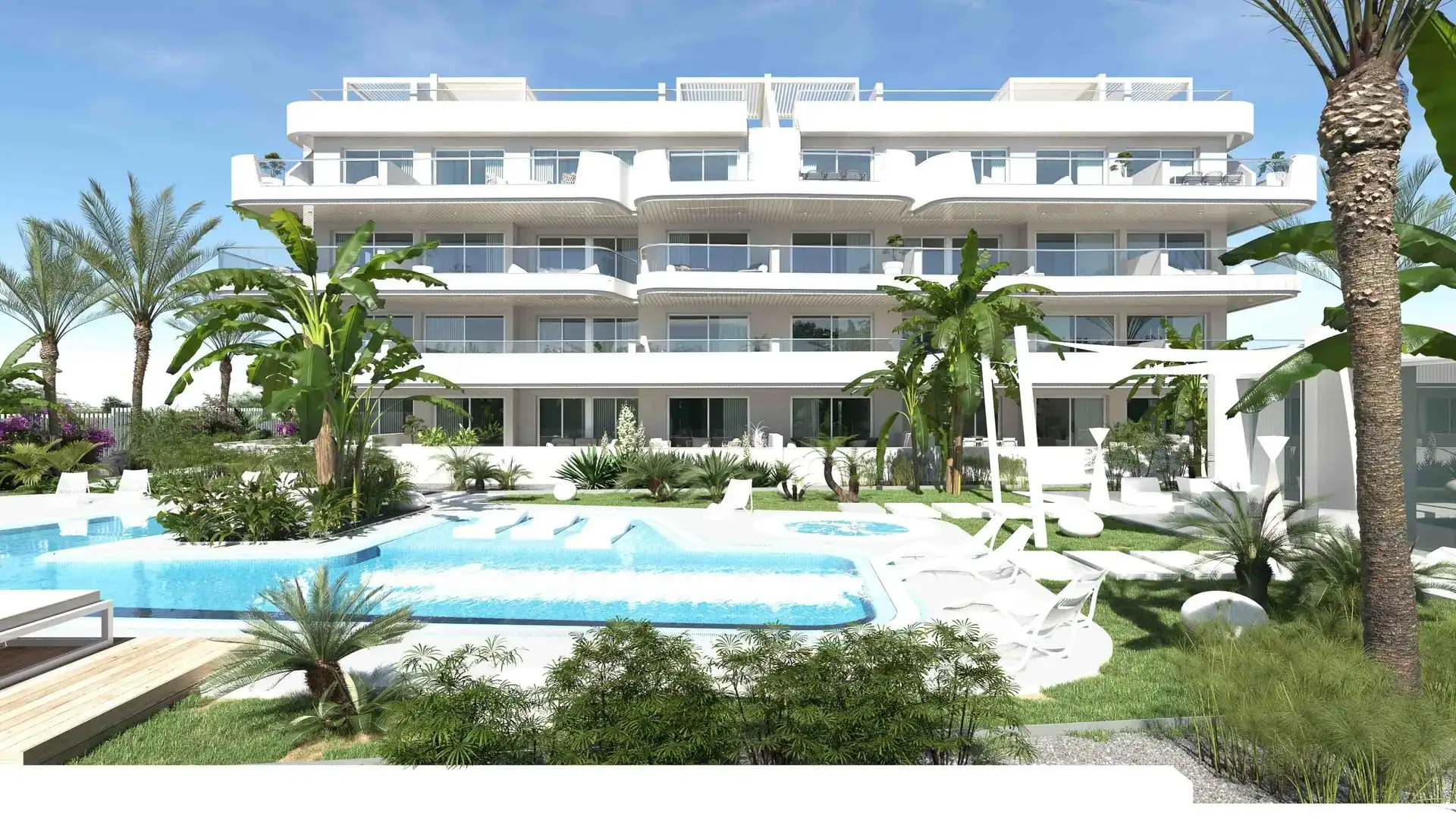 Vista exterior de Apartamento en venta en Moraira con Aire acondicionado, Jardín privado y Amueblado