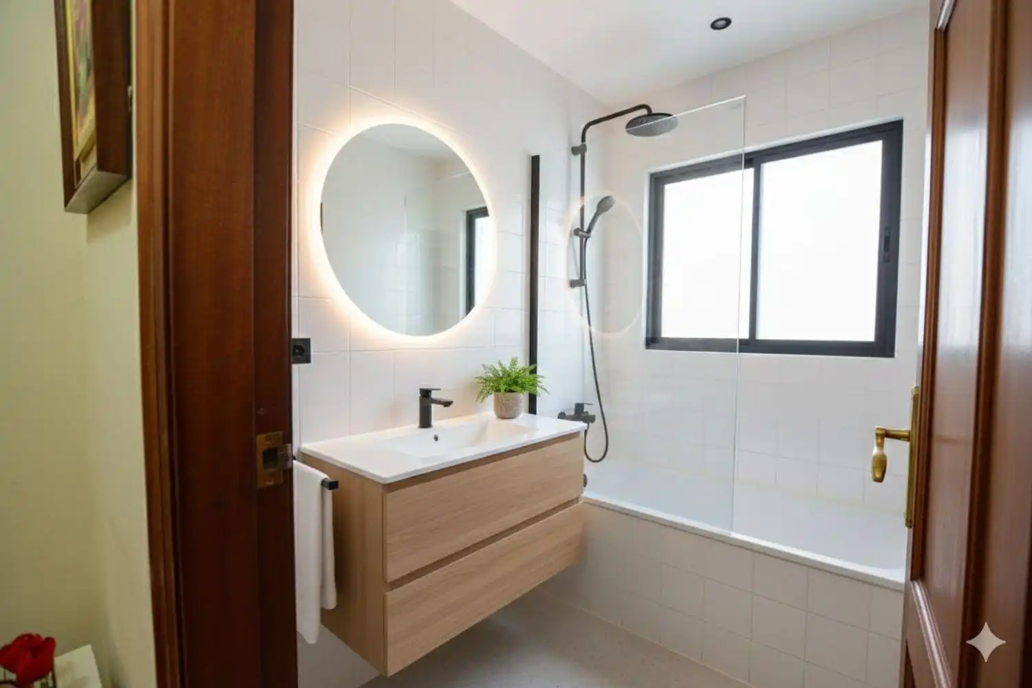 Badezimmer von Wohnung zum Verkauf in Avilés mit Schwimmbad