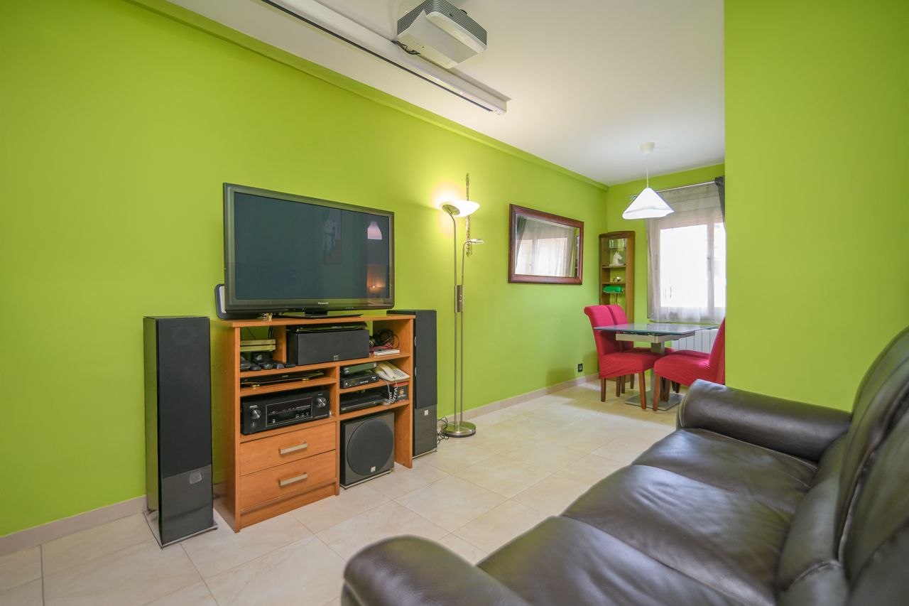 Sala d'estar de Pis en venda en  Barcelona Capital amb Aire condicionat i Calefacció