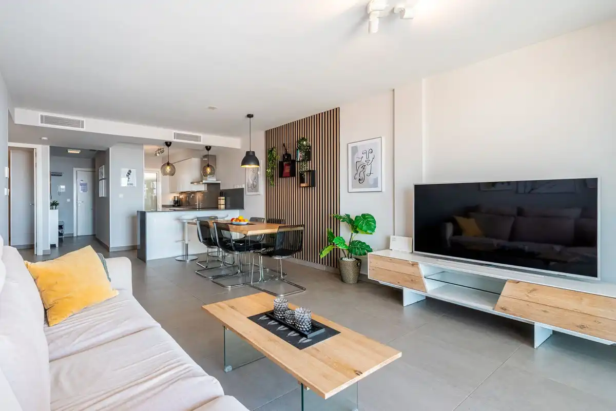 Sala de estar de Planta baja en venta en Fuengirola con Aire acondicionado, Calefacción y Terraza