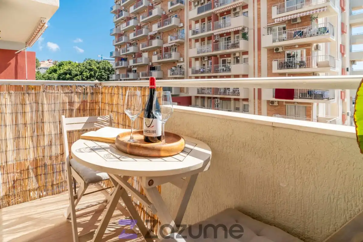 Balcony of Study for rent in Benalmádena  with Air Conditioner, Heating and Terrace