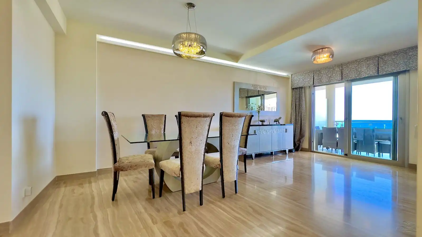 Menjador de Apartament en venda en Jávea / Xàbia amb Aire condicionat, Calefacció i Jardí privat