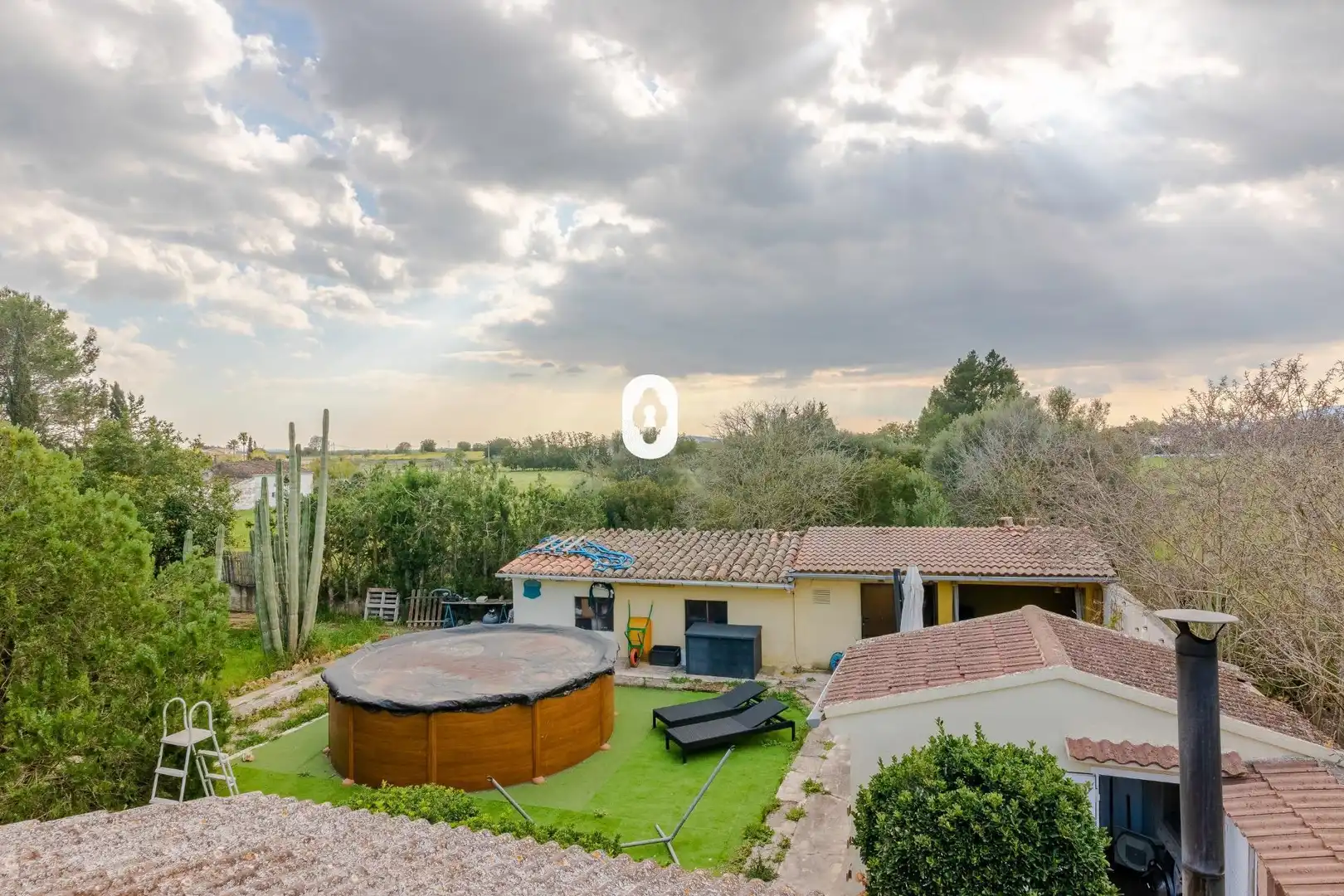 Terrasse von Country house zum Verkauf in Inca mit Klimaanlage, Heizung und Privatgarten