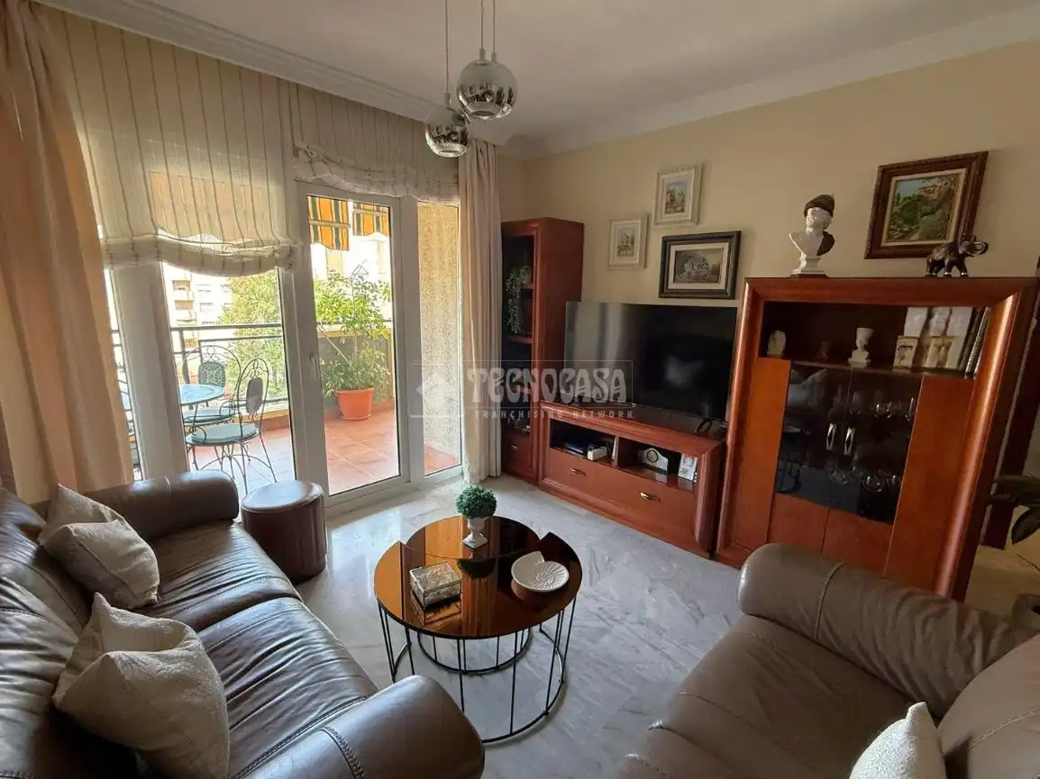 Sala de estar de Piso en venta en Málaga con Aire acondicionado y Terraza