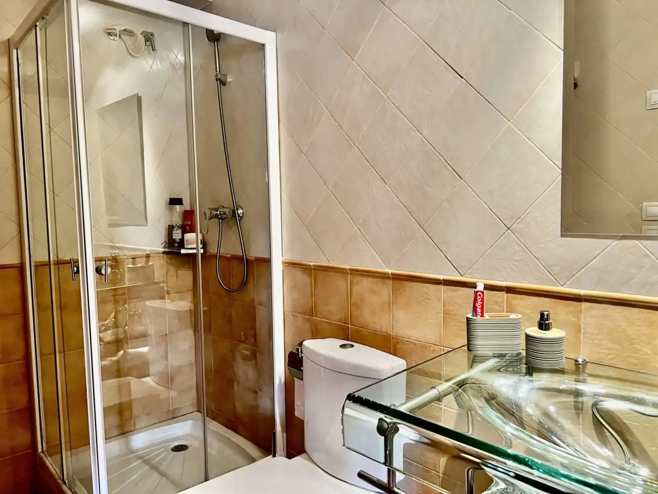 Baño de Apartamento de alquiler en Alp con Calefacción, Terraza y Amueblado