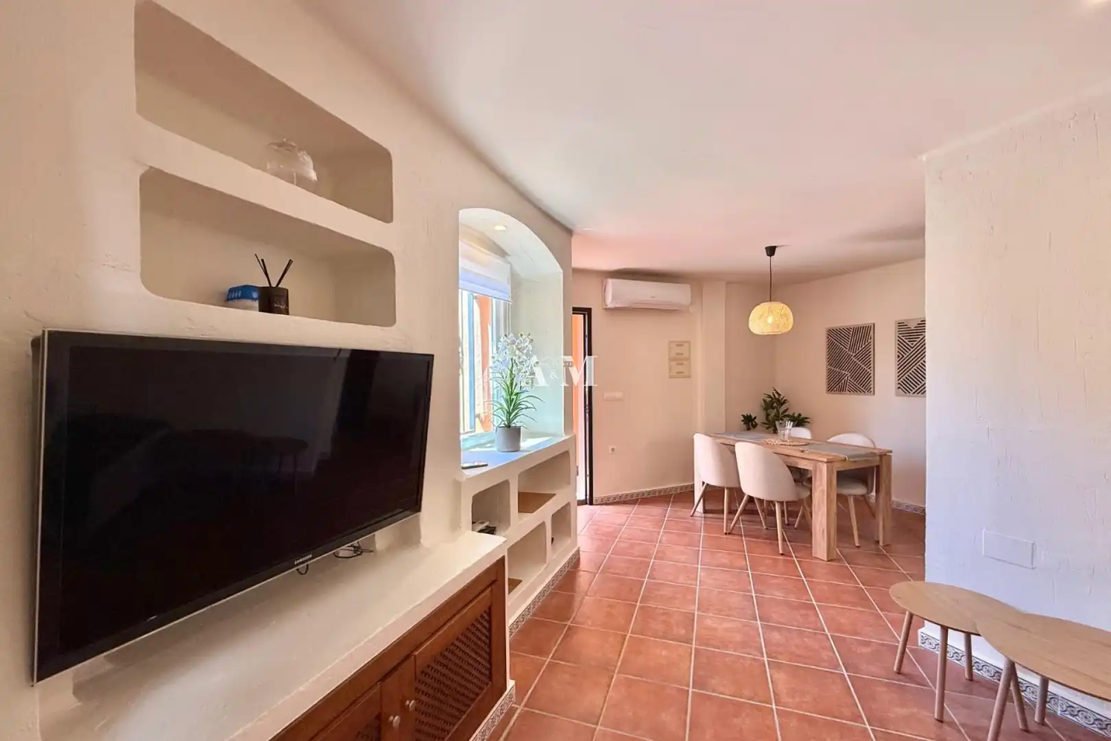 Sala de estar de Casa o chalet de alquiler en Torrevieja con Aire acondicionado, Calefacción y Amueblado