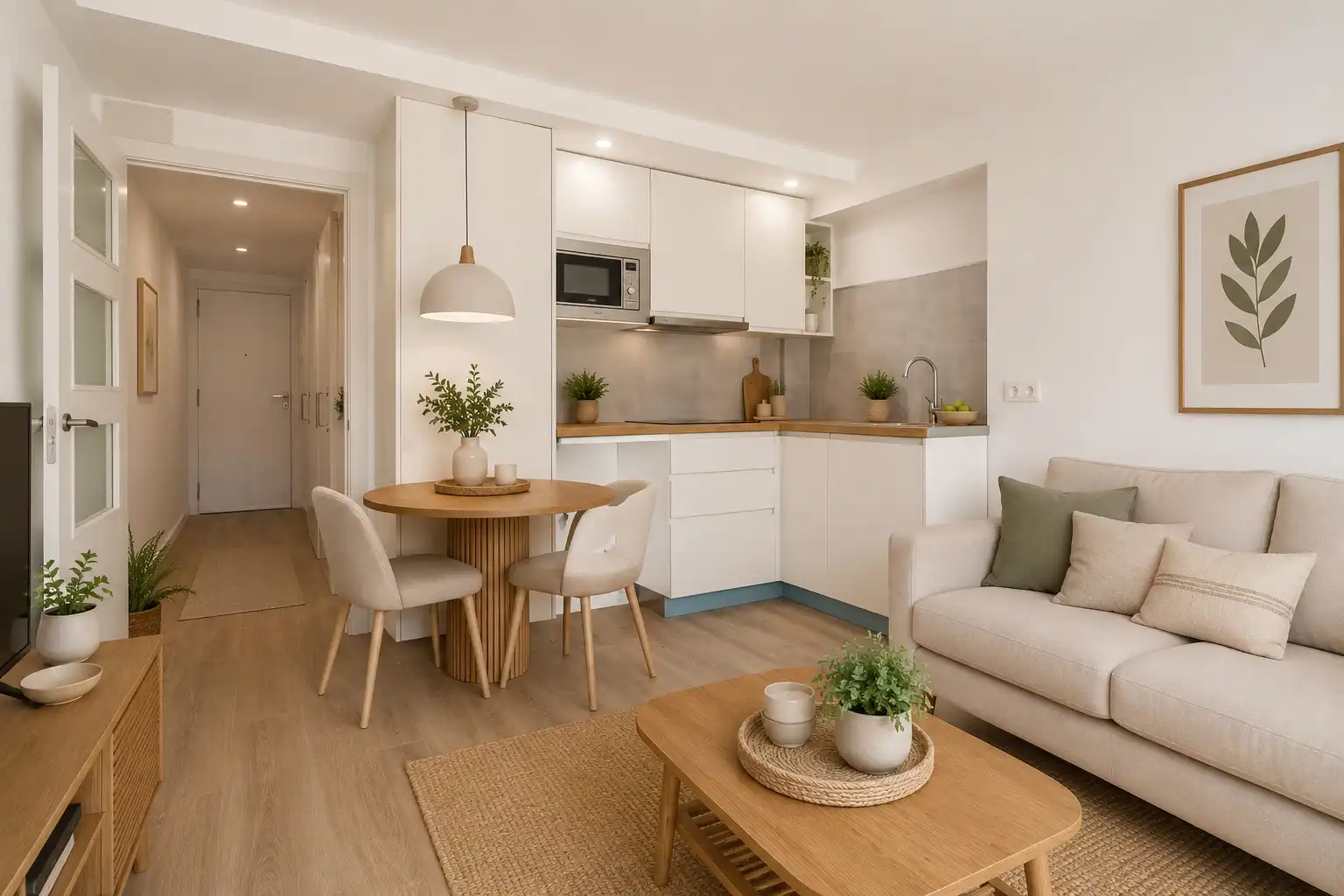Sala de estar de Apartamento en venta en Cambrils con Aire acondicionado, Calefacción y Parquet