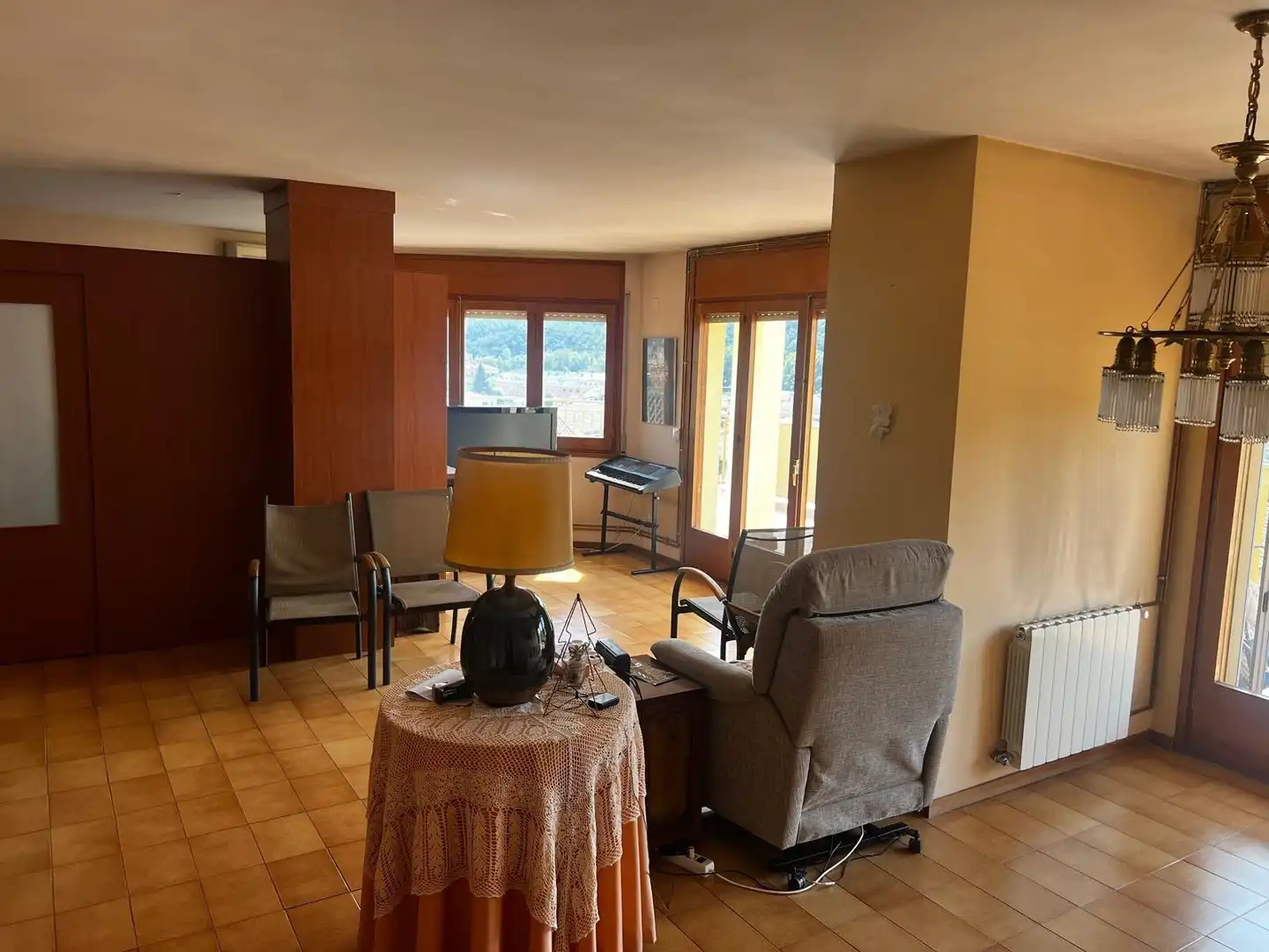 Sala d'estar de Àtic en venda en Santa Coloma de Farners amb Aire condicionat, Calefacció i Terrassa