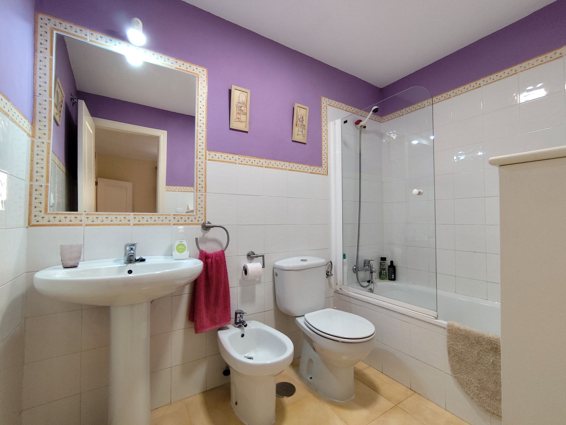Baño de Piso de alquiler en Sanlúcar de Barrameda con Aire acondicionado, Amueblado y Lavadora