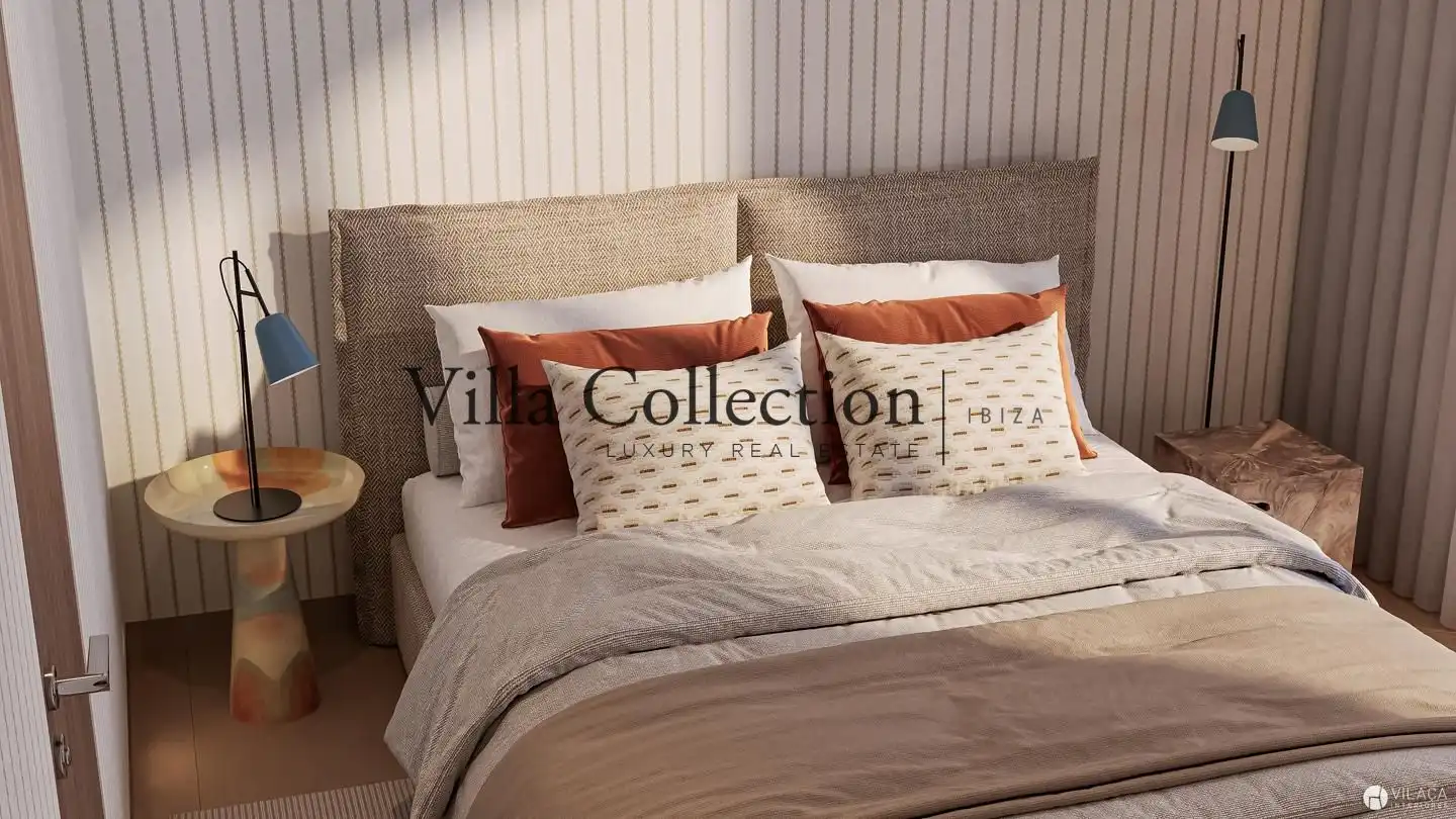 Bedroom of Houses for sale in Santa Eulària des Riu  with Air Conditioner, Heating and Terrace
