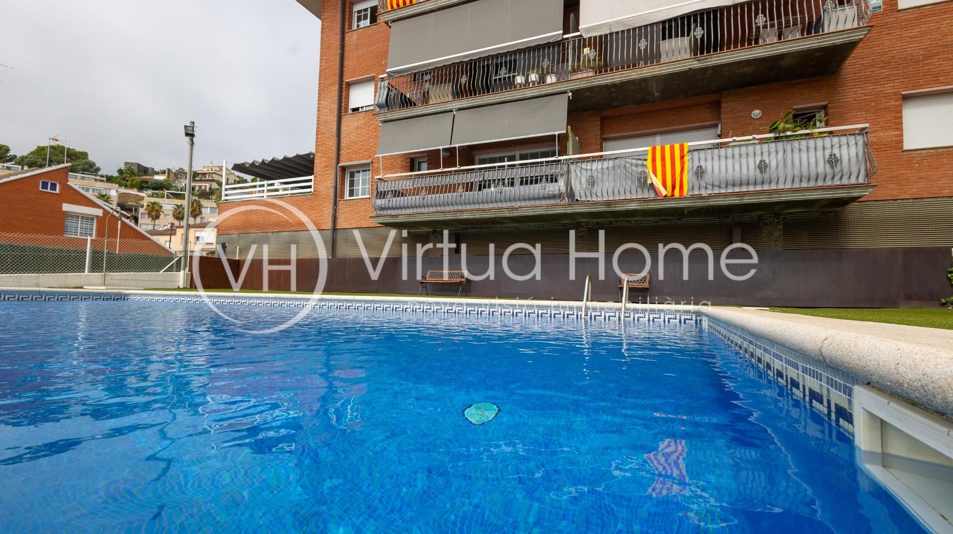 Swimming pool of Flat for sale in Santa Susanna  with Air Conditioner, Heating and Balcony