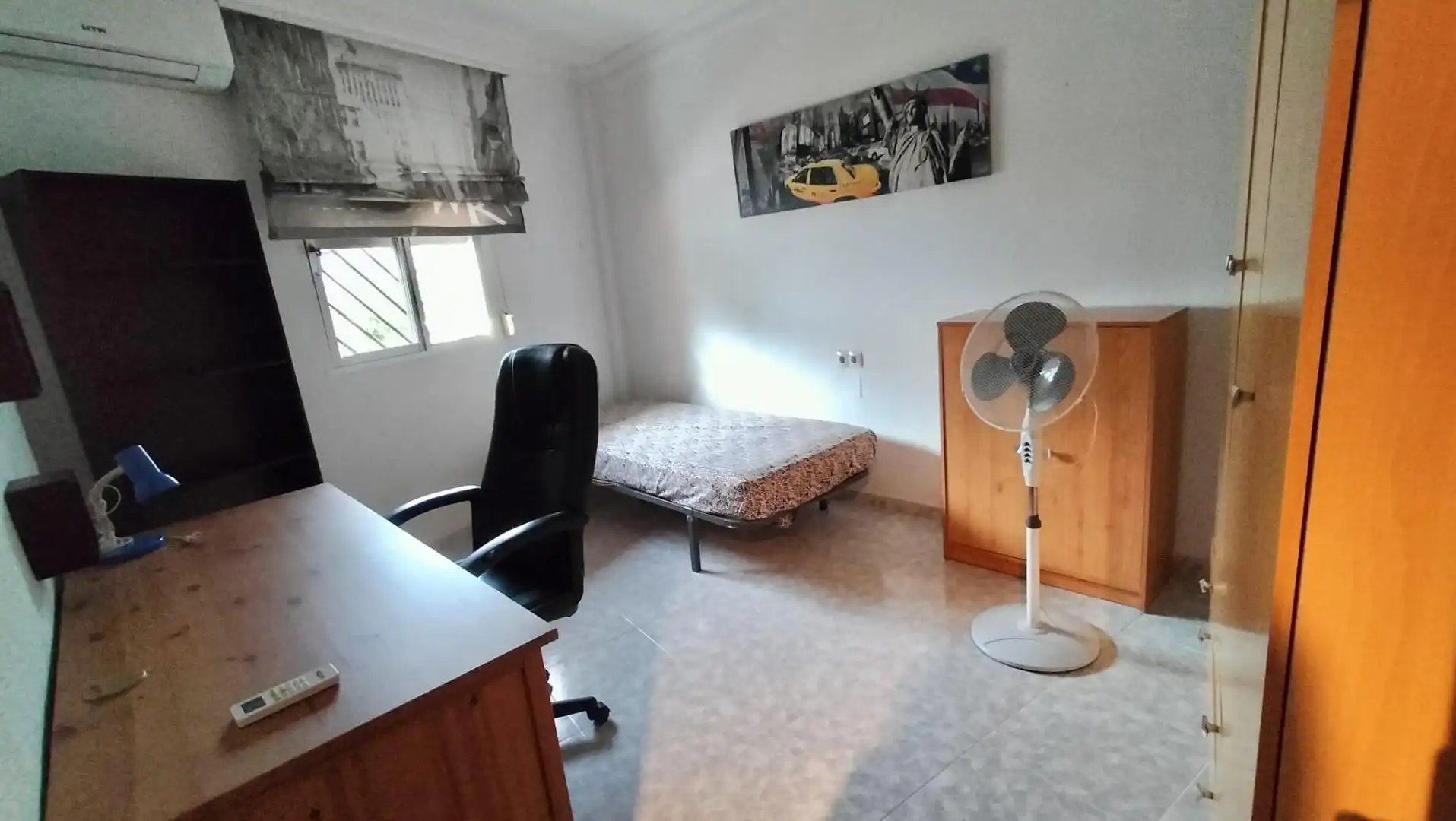 Habitación de Piso para compartir en Málaga con Aire acondicionado, Calefacción y Terraza