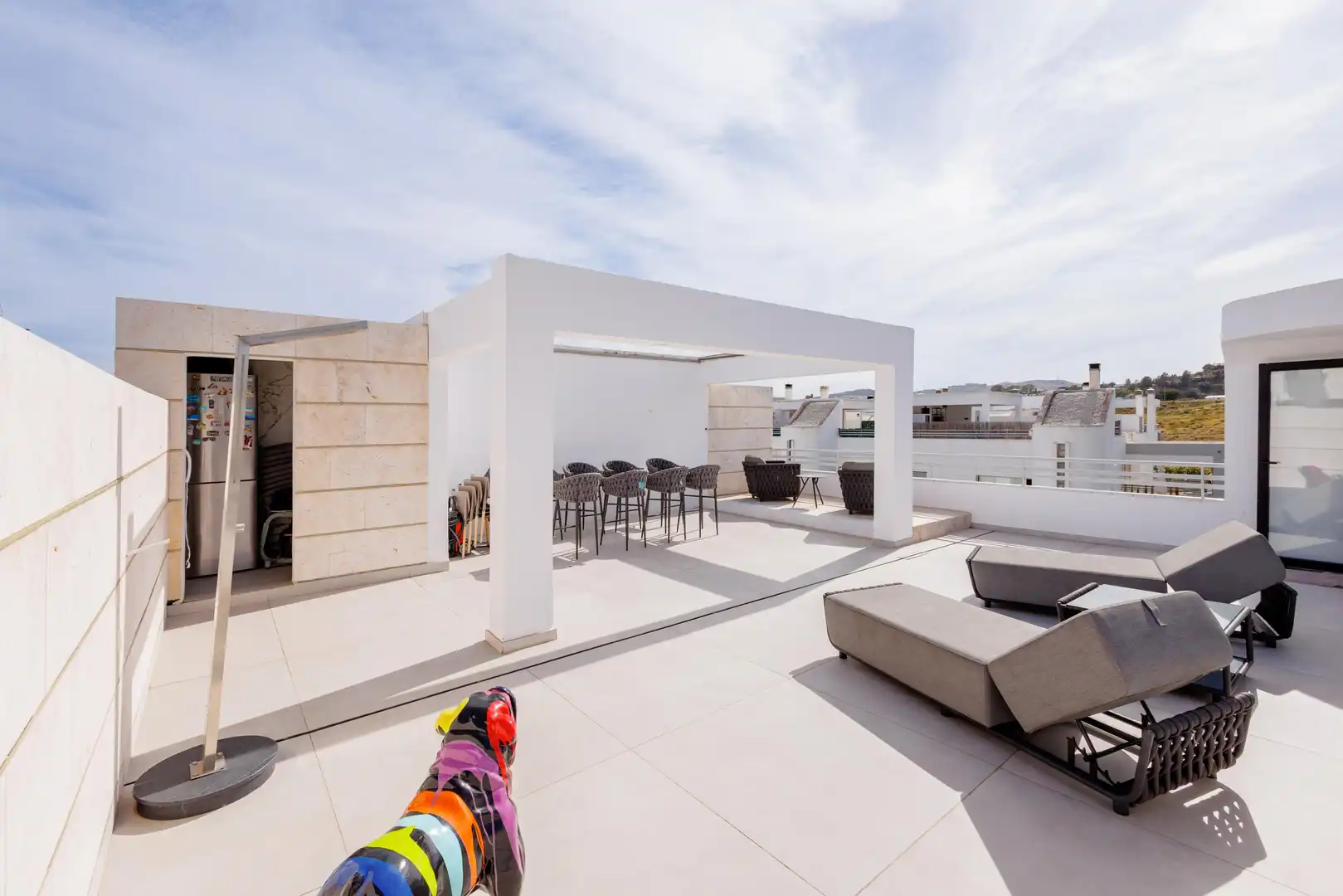 Terraza de Ático en venta en Mijas con Aire acondicionado, Calefacción y Jardín privado