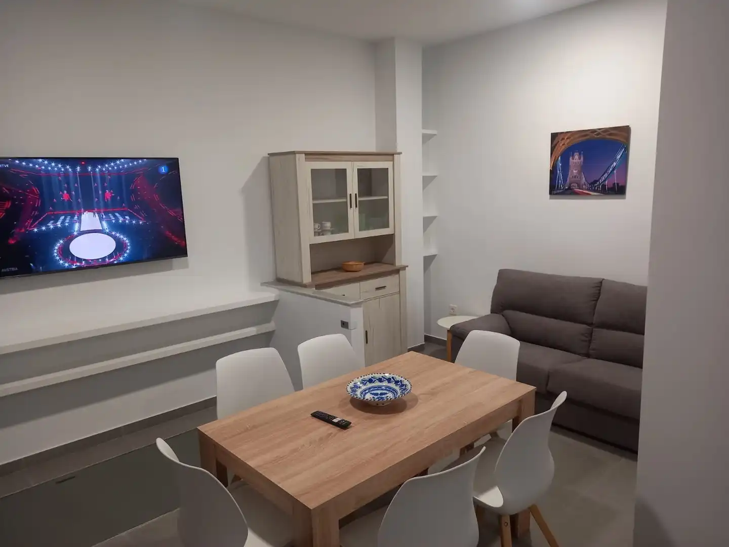 Sala de estar de Piso de alquiler en Torrenueva Costa con Amueblado