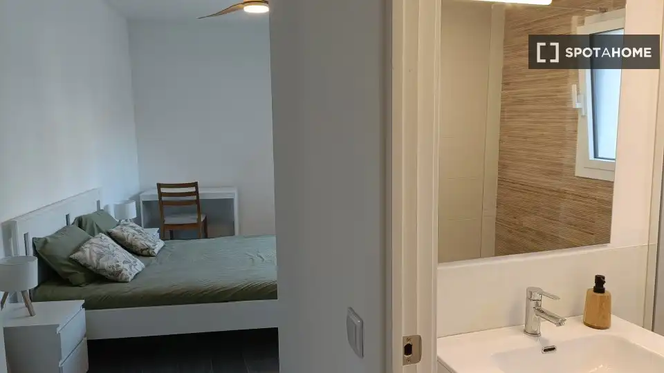 Habitación de Piso de alquiler en Vilanova i la Geltrú con Aire acondicionado, Calefacción y Amueblado