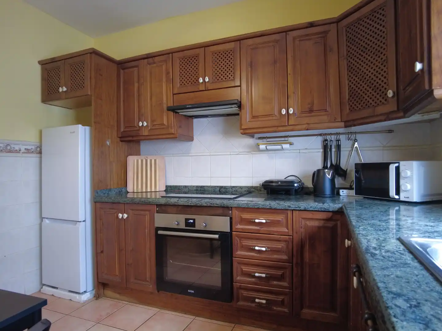 Cocina de Casa adosada de alquiler en La Orotava con Calefacción, Parquet y Amueblado