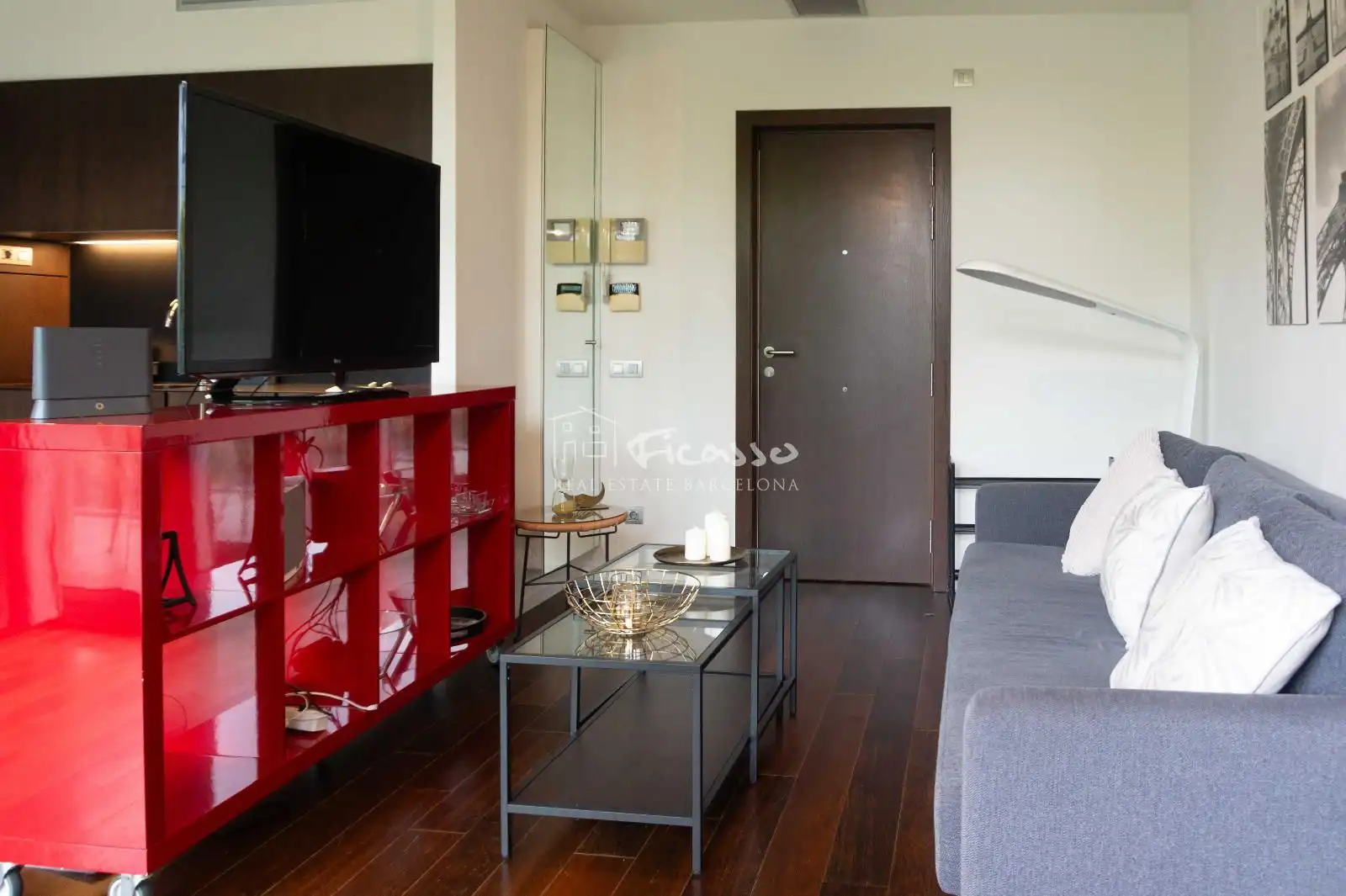Sala d'estar de Pis en venda en Barcelona amb Aire condicionat, Calefacció i Parquet