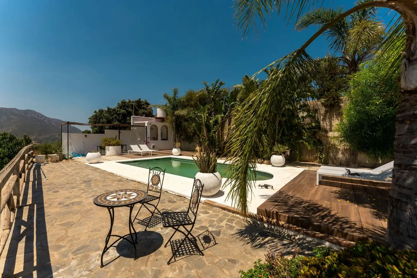 Terraza de Finca rústica en venta en Monda con Aire acondicionado y Piscina