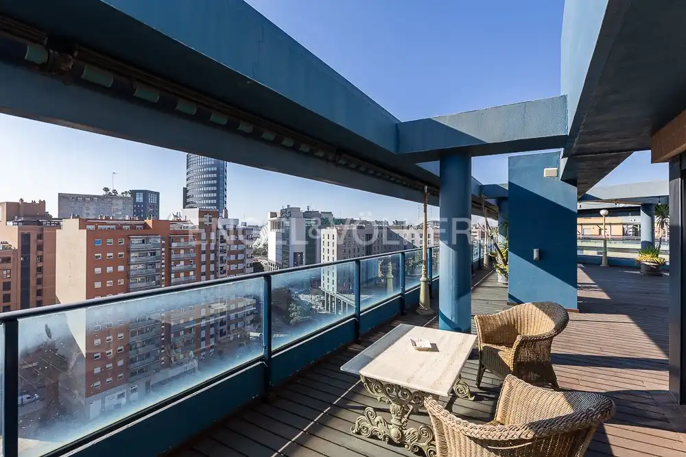 Terraza de Ático de alquiler en Valencia con Aire acondicionado, Calefacción y Terraza